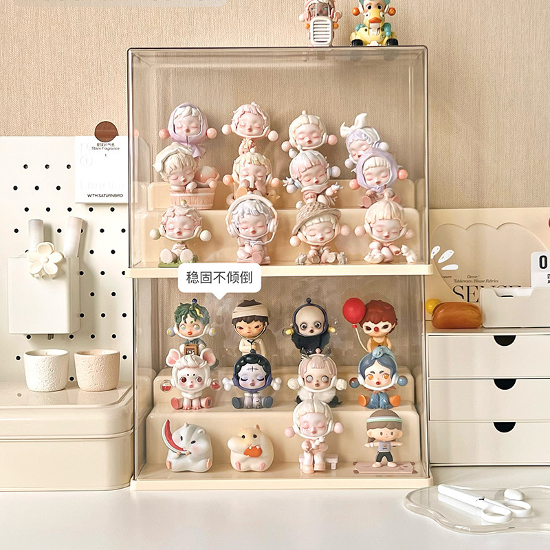 Blind Box Storage Display Stand Acrylic Transparent Dustproof Lego Hand Ornaments Display Cabinet Bubble Mart Display Box