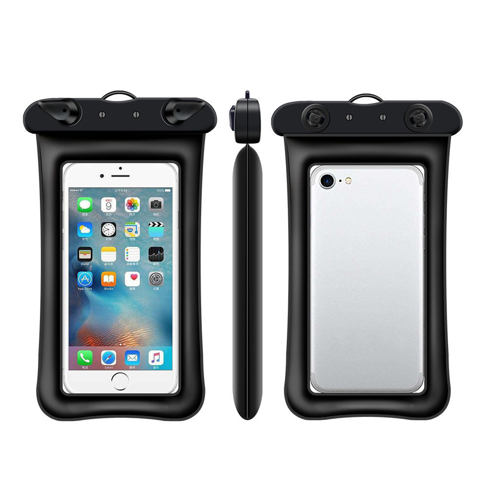 Large mobile phone waterproof bag floating inflatable bag mobile phone waterproof case transparent wholesale swimming waterproof mobile phone case
