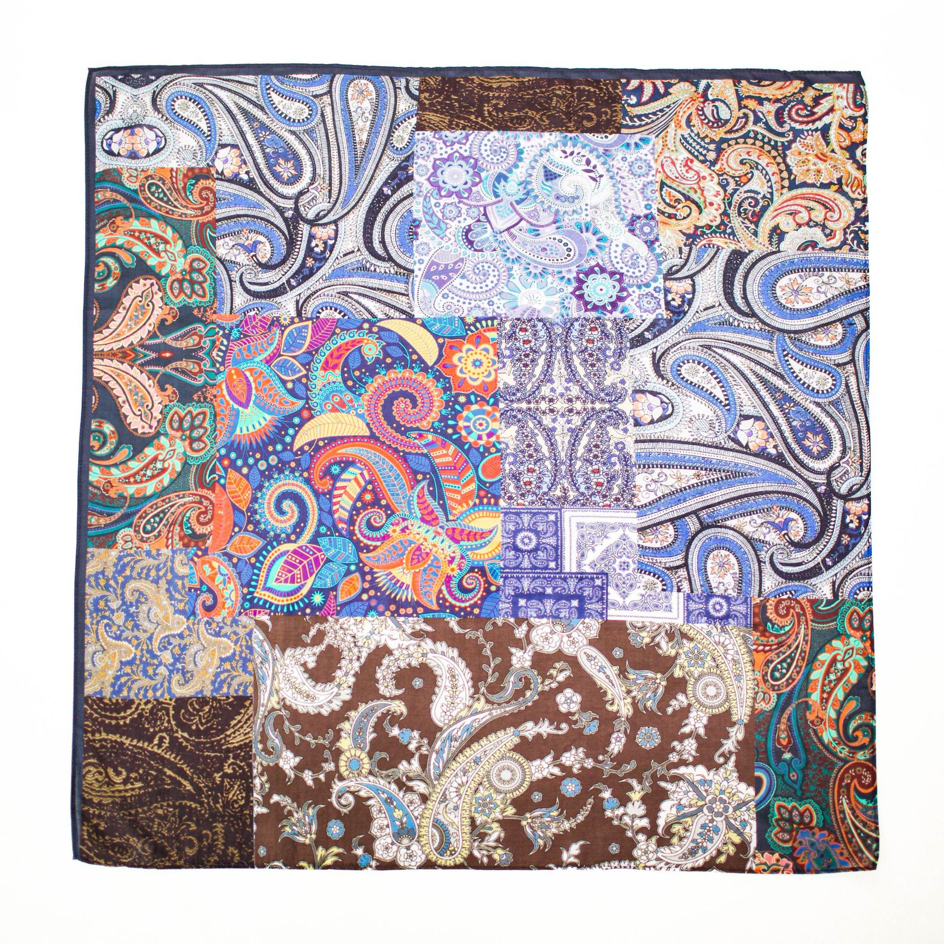 Picture of Collection New Vintage Original Artistic Mulberry Silk Silk Cotton Spinning Machine Side All-match 70 Square Scarf Elegant Shawl