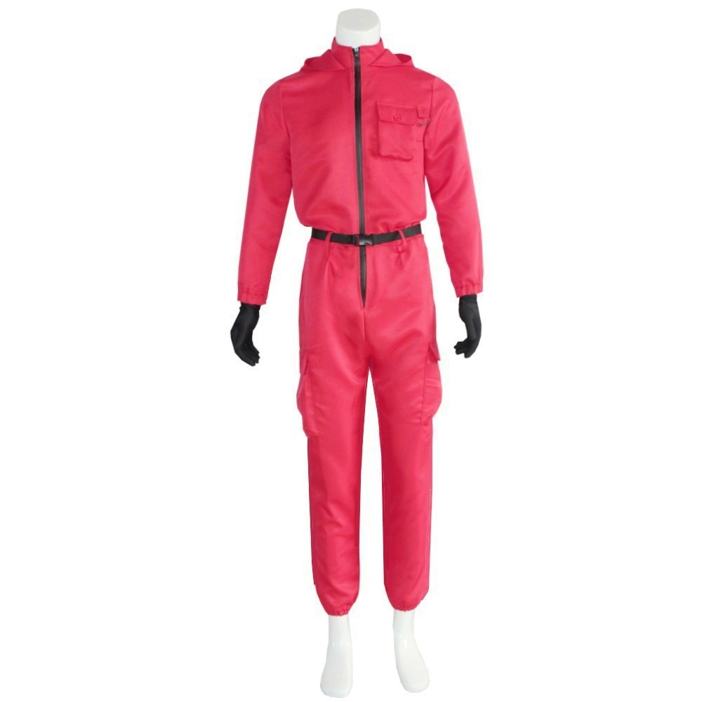 Picture of Halloween cosplay jumpsuit red rose red