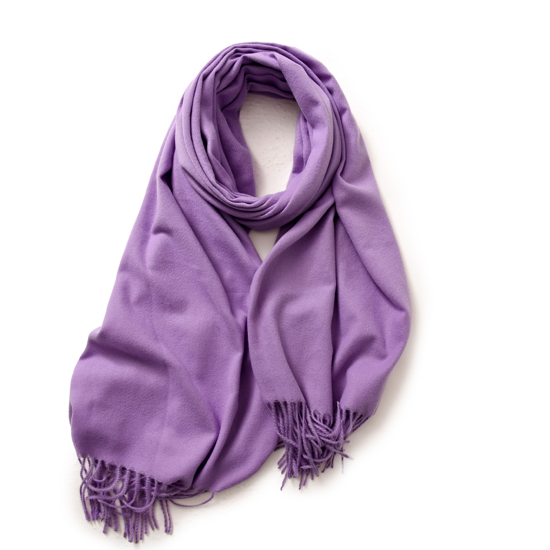 Picture of 2025 Red Scarf Women's Winter Cashmere Solid Color Scarf Shawl High-grade Warm Korean Style Tassel Scarf Men's All-match Scarf