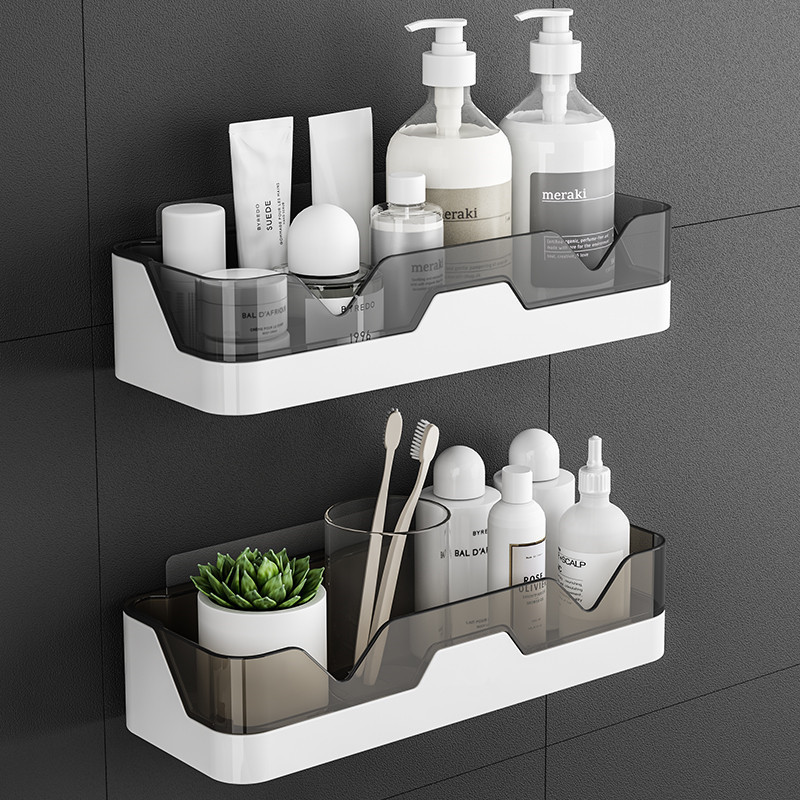 Picture of Toilet Bathroom Storage Rack Wall Hanging Punch-free Toilet Wall Shelf Toilet Bath Washstand Storage Rack