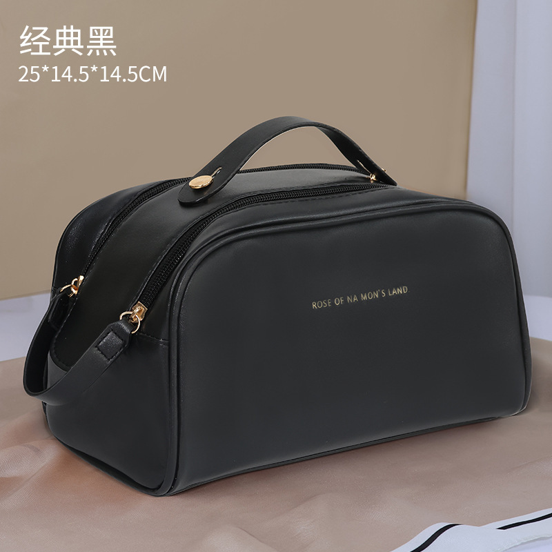 Picture of ins style portable cosmetic bag large capacity travel portable wash bag new super popular wash cosmetics storage bag