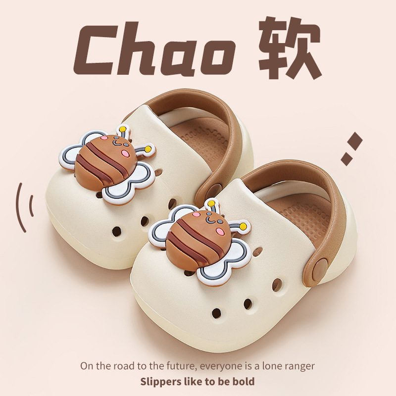 25 New Summer Children's Croc Shoes Anti-Slip Indoor Soft Soled Thickened Children's Slippers Beach Shoes