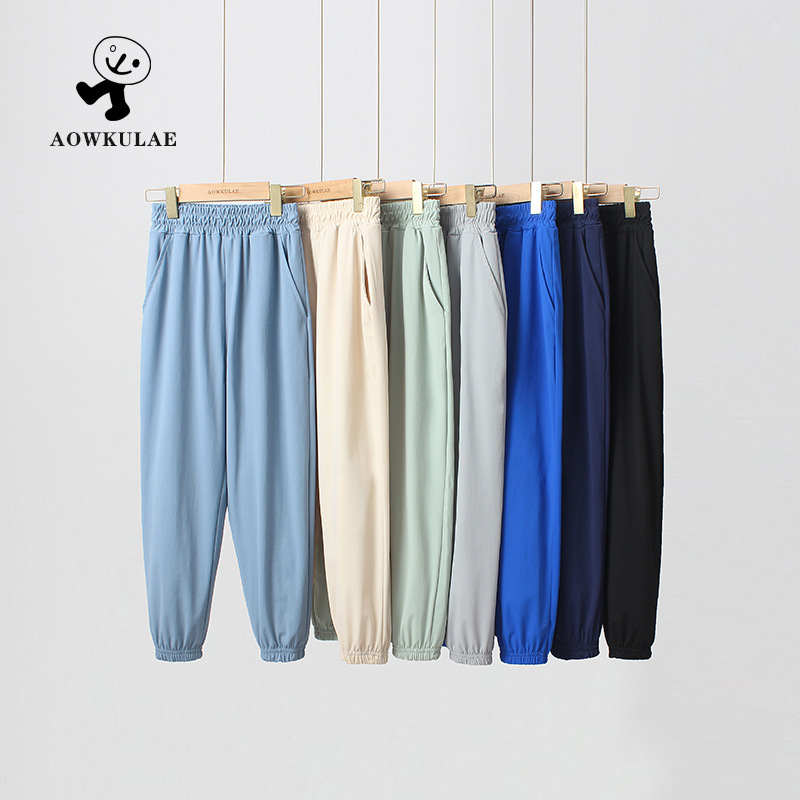 Picture of Summer Korean version of the new boys sports anti-mosquito pants large children thin ice silk quick-drying pants girls pants wholesale