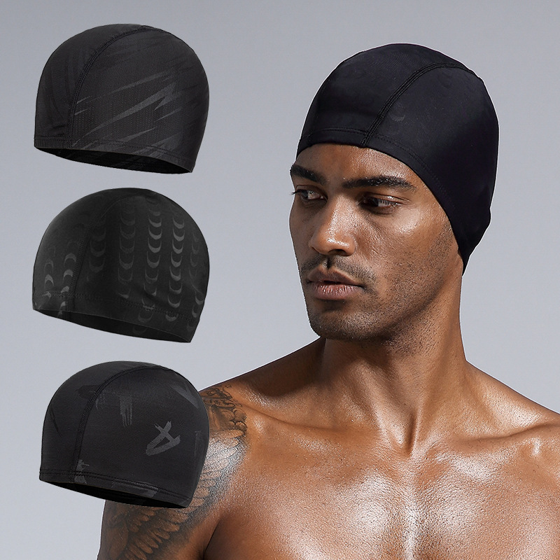 Factory wholesale adult cloth swimming cap plus size without head manufacturers directly supply a generation of hot spring swimming cap 2021