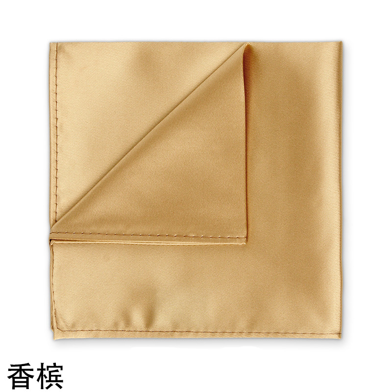 Picture of Solid color dress suit pocket towel men's small square wedding dress breast towel handkerchief black red blue green purple wholesale