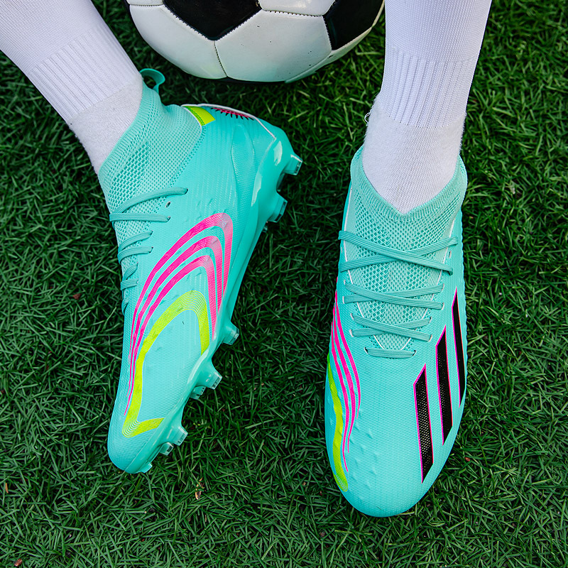 World Cup Messi Ronaldo Same Style Football Shoes Men's Tf Broken Nails Ag Long and Short Spikes Boys and Kidsren Student Training Shoes