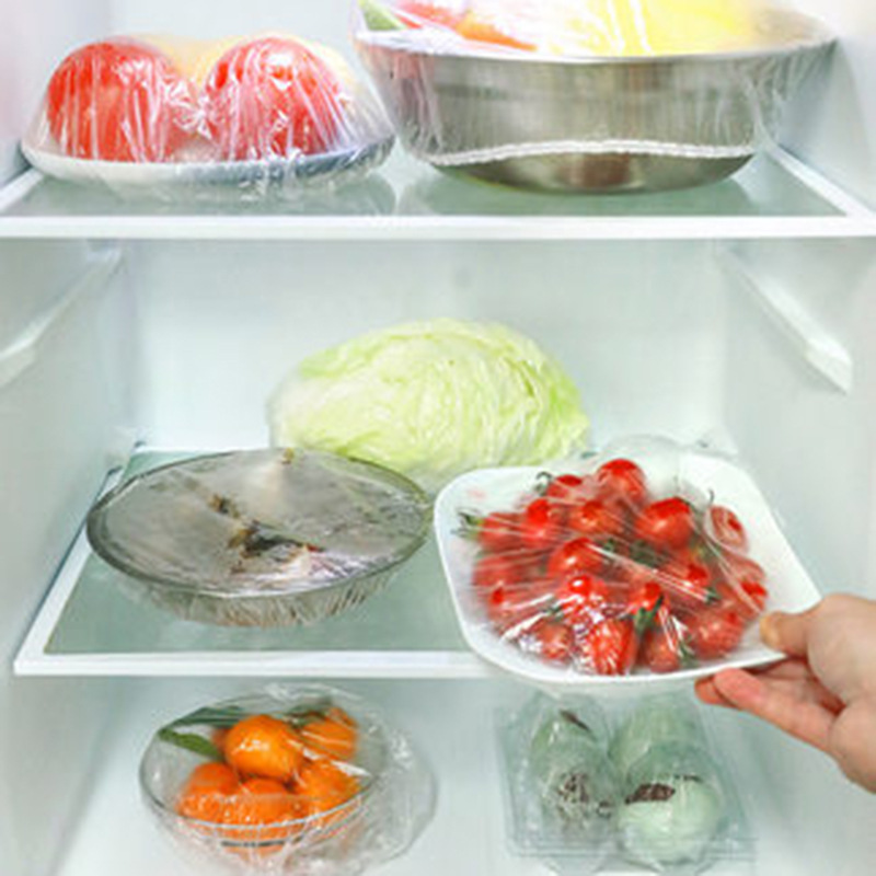 Picture of Spot plastic wrap cover kitchen bowl bowl cover elastic mouth shower cap food grade fresh-keeping cover PE material fresh-keeping bag
