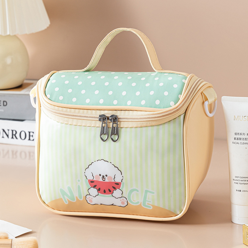 Picture of Cute House Makeup Bag Large Capacity Cabin Wash Bag Portable Portable Storage Bag Soft Cute Girl's Storage Bag