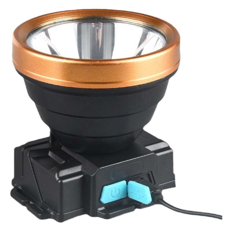 Cross-border strong light headlight outdoor charging super bright LED head-mounted lighting foreign trade long endurance outdoor miner's lamp