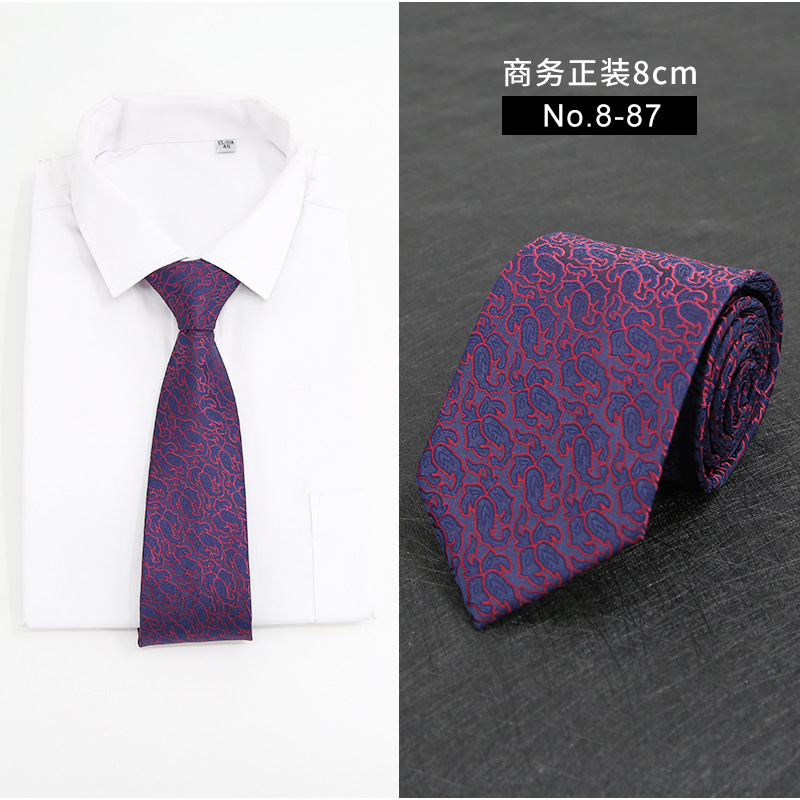 Picture of New Style Tie Men's Formal Business Casual Simple Style Solid Color Striped Arrow-Shaped Tie Manufacturer Ready Stock Wholesale
