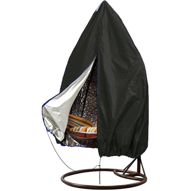 Outdoor Hanging Basket Cover Oxford Cloth Waterproof Sun Protection Dust Cover Courtyard Furniture Cover Amazon Best-Selling Eggshell Swing Cover
