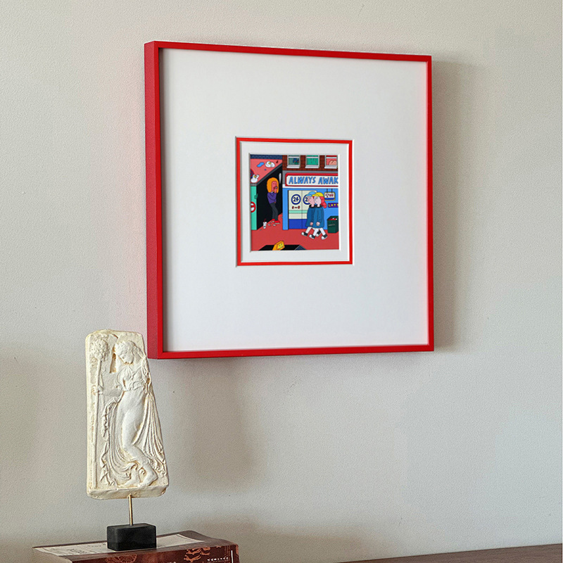 First Illustration Graffiti Kim Hyeon Ju Modern Simple Decorative Painting Living Room Study Niche Minimalist Hanging Painting