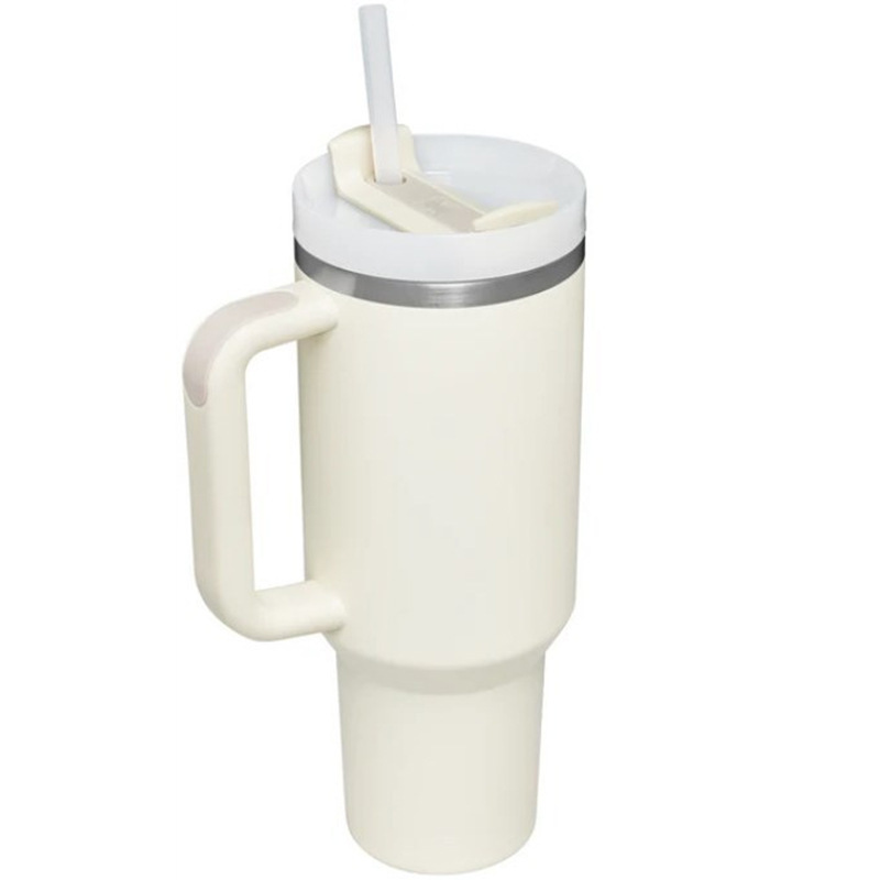 Picture of Cross-border 40oz generation second generation car cup 304 stainless steel handle thermos cup large capacity straw ice cup
