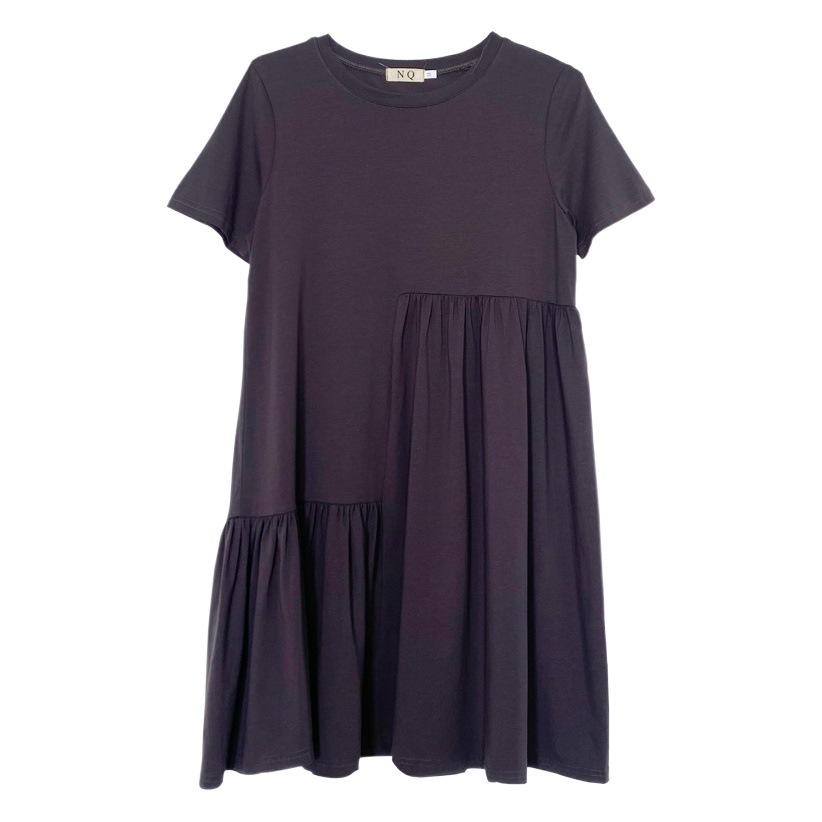 Jianyu Pregnant Women's Summer Dress 2023 New Summer Mid-length Summer Pregnant Women's Short-sleeved T-shirt Skirt
