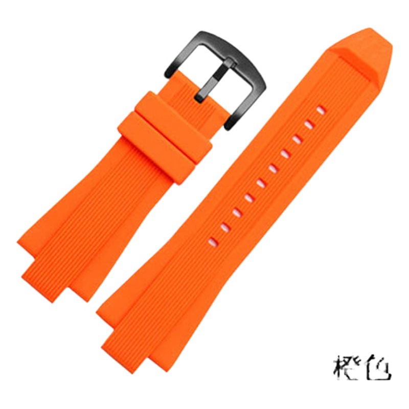 Picture of Suitable for Mike Cals Mk Watch Strap Rubber Strap Men's Convex Watch Strap Watch Chain Racing Watch Accessories