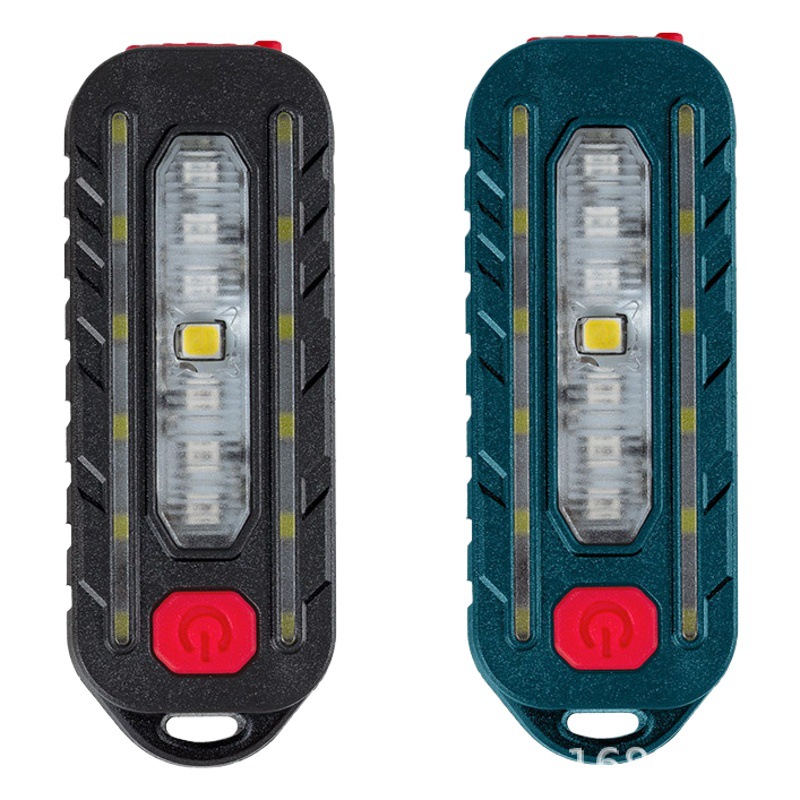 Cross-border bicycle laser tail light mountain bike riding equipment rechargeable portable safety warning light with pen clip