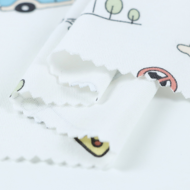 Picture of category a cotton cotton wool cloth cartoon printing new flower baby t-shirt underwear home clothing fabric in stock