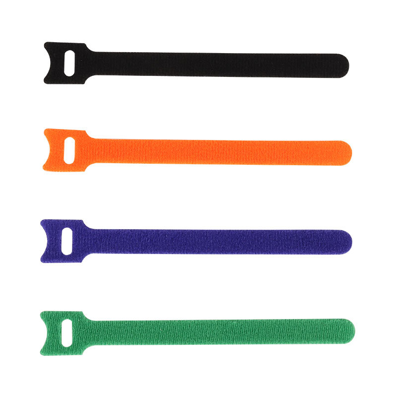 Picture of Spot T-Shaped Cat Head Back Velcro Strap Data Cable Colorful Double-Sided Self-Adhesive Nylon Velcro Strap