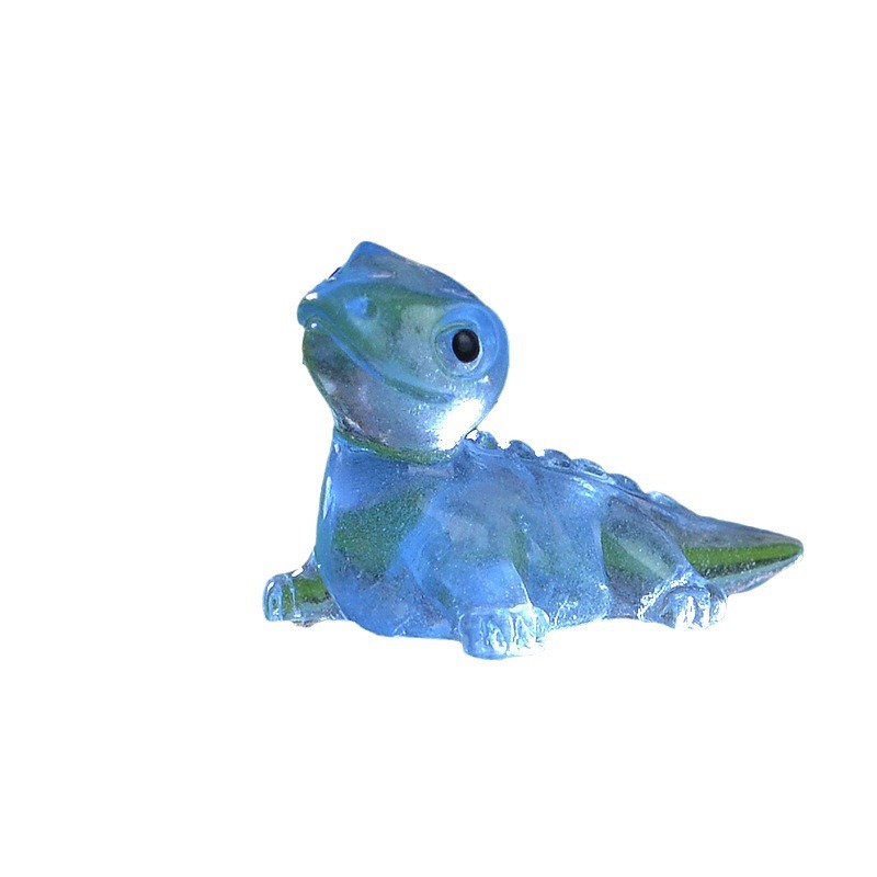 Picture of Cross-Border Cute Luminous Cute Little Lizard Micro Landscape Gardening Ornaments Cartoon DIY Material Resin Crafts