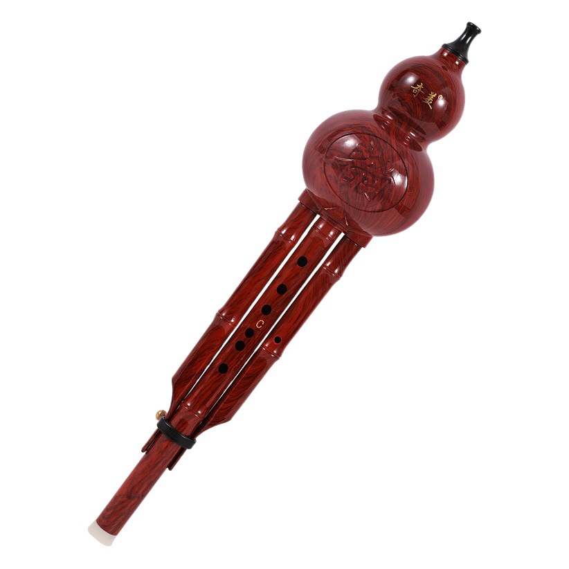Qimei imitation Rosewood gourd silk wholesale ethnic musical instruments Beginner Box Primary School students teaching Drop B tone C tone gourd Silk