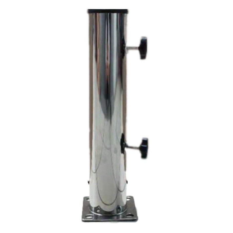 Stainless Steel Tube Outdoor Umbrella Holder Sunshade Umbrella Metal Base Middle Column Iron Tube Iron Plate Umbrella Holder Sun Umbrella Base Bracket