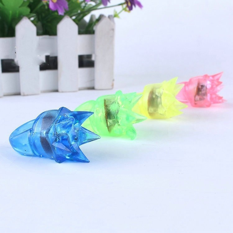 Picture of Cross-border Amazon direct selling luminous ring TPR flash ring five-pointed star mixed soft rubber ring factory straight hair