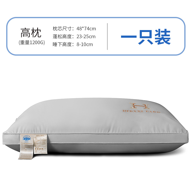 Picture of Class a Cotton Pillow Five-Star Hotel Pillow Soy Fiber Pillow Adult Neck Pillow Wedding Hotel Pillow Core Wholesale