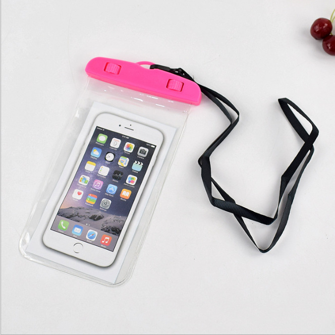 Picture of Mobile phone waterproof bag transparent waterproof mobile phone case universal swimming drifting can touch 100 set LOGO