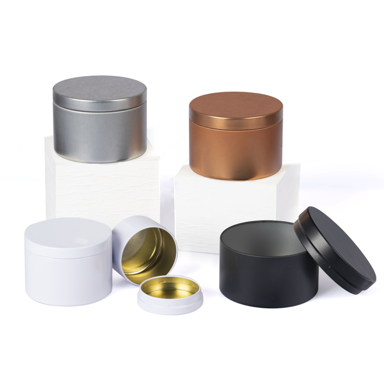 Picture of Spot Scented Candle Jar Tin Can Sealed Tea Jar Tinplate Box Round Tin Box Wedding Candy Box Packaging Small Tin Box
