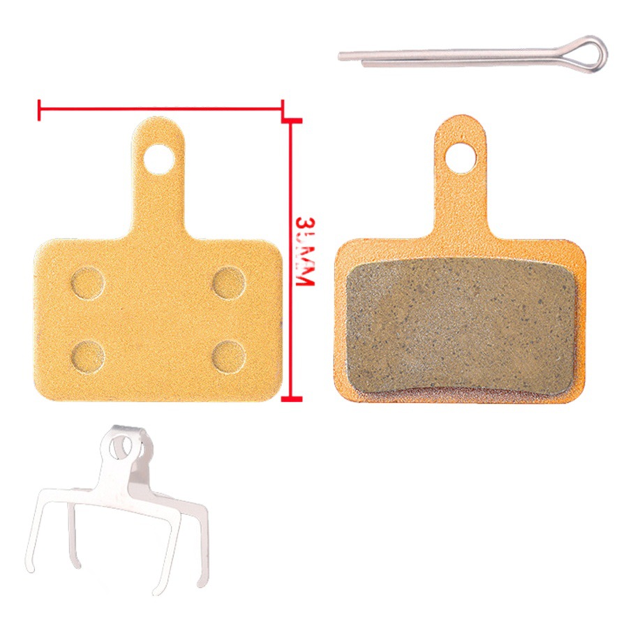 Mountain bike bicycle disc brake pad xt disc brake pad brake pad heat dissipation all-metal brake pad accessories