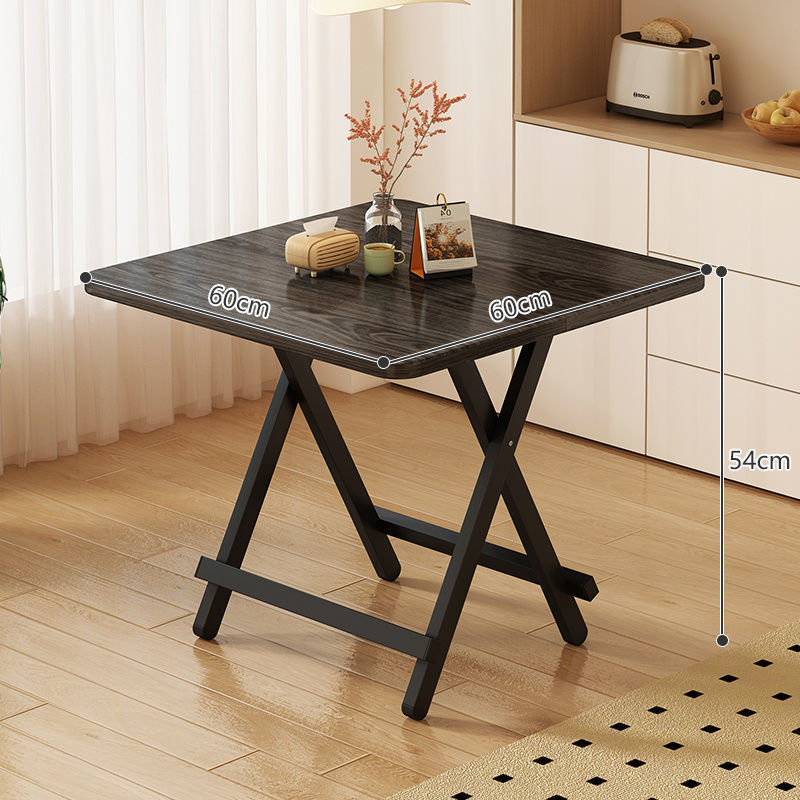 Picture of Foldable dining table, portable night market, stall, square table, household small apartment, rental room, dining table, dormitory, homework