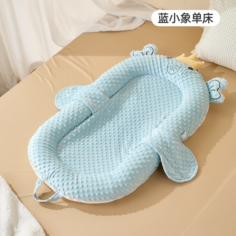 Picture of Infant bed anti-spitting milk soothing uterine slope newborn bionic bed anti-startling movable crib