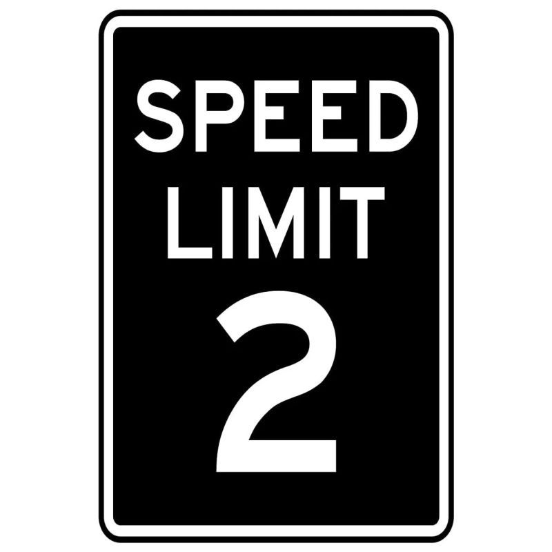 Picture of Retro No Speed Limit Sign Poster American Iron Painting Cross-Border Best-Selling Bar Cafe Wall Decoration