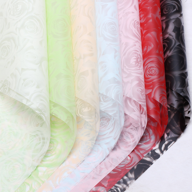 Hua Xi Rose Beauty Flower Wrapping Paper Fog Paper Valentine's Day Flower Wrapping Material Flower Shop Wrapping Paper