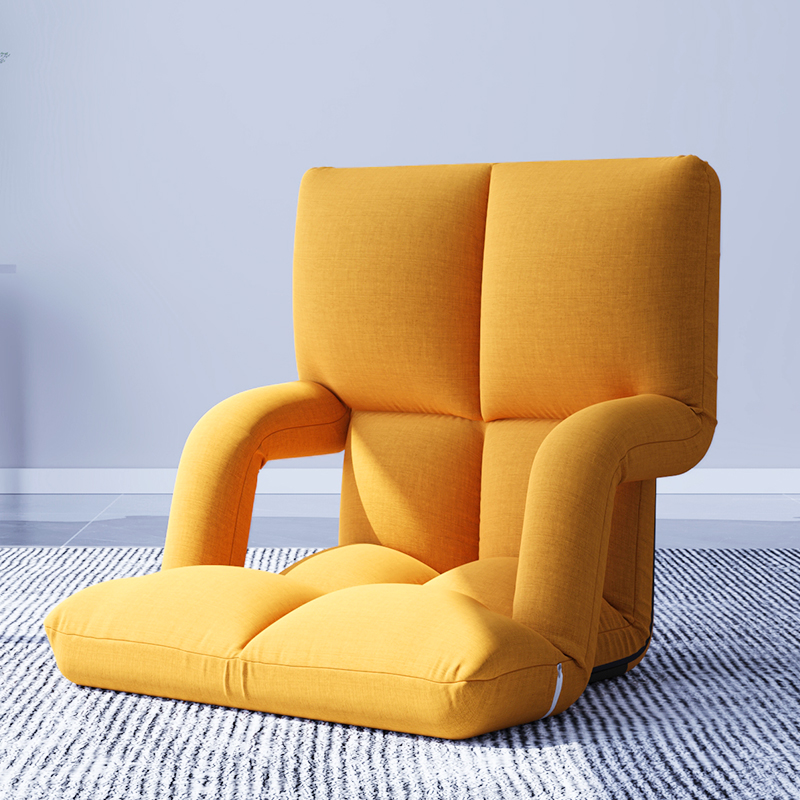 I1 Lazy Sofa Tatami Folding Seat Floor Bay Window Footless Small Sofa Dormitory Bed Backrest Chair with Armrests