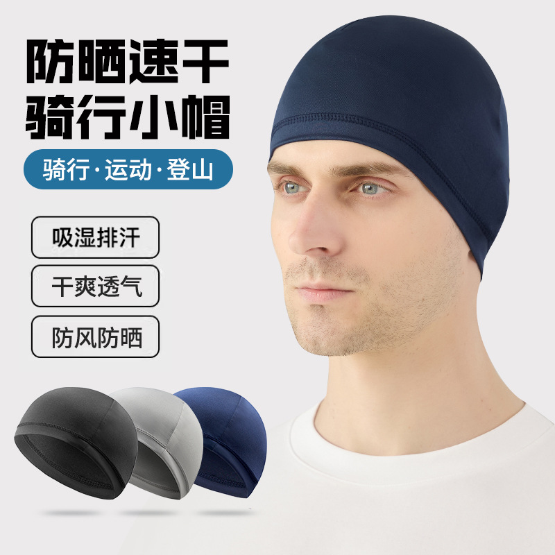 Outdoor Cycling Cap Summer Windproof Sun Protection Sports Soft Hat Hood Bicycle Motorcycle Liner