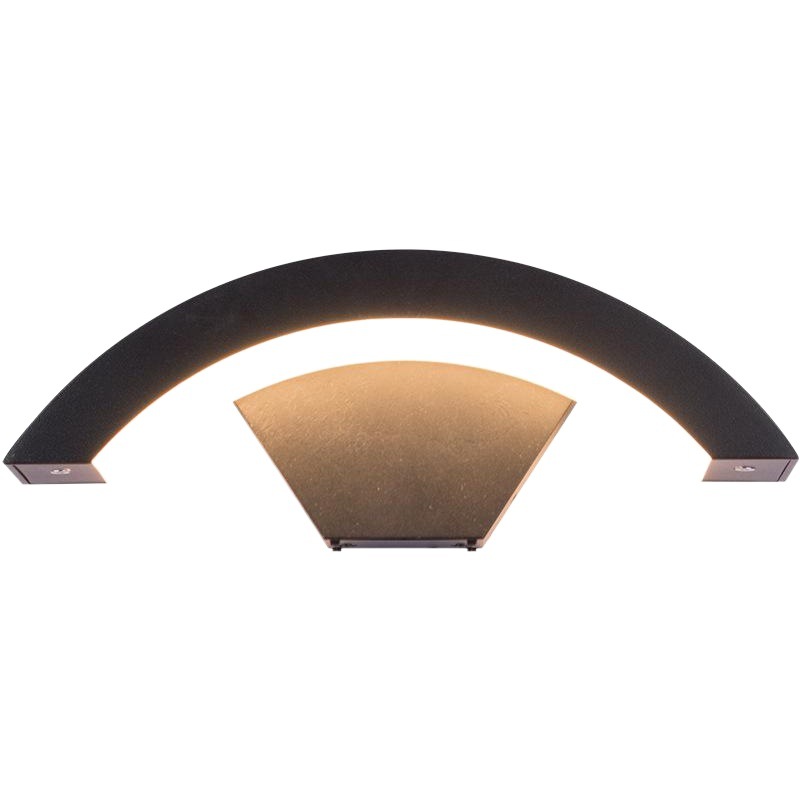 Led Outdoor Waterproof Human Body Sensor Wall Lamp Courtyard Simple Creative Outdoor Balcony Door Moon-Shaped Wall Lamp
