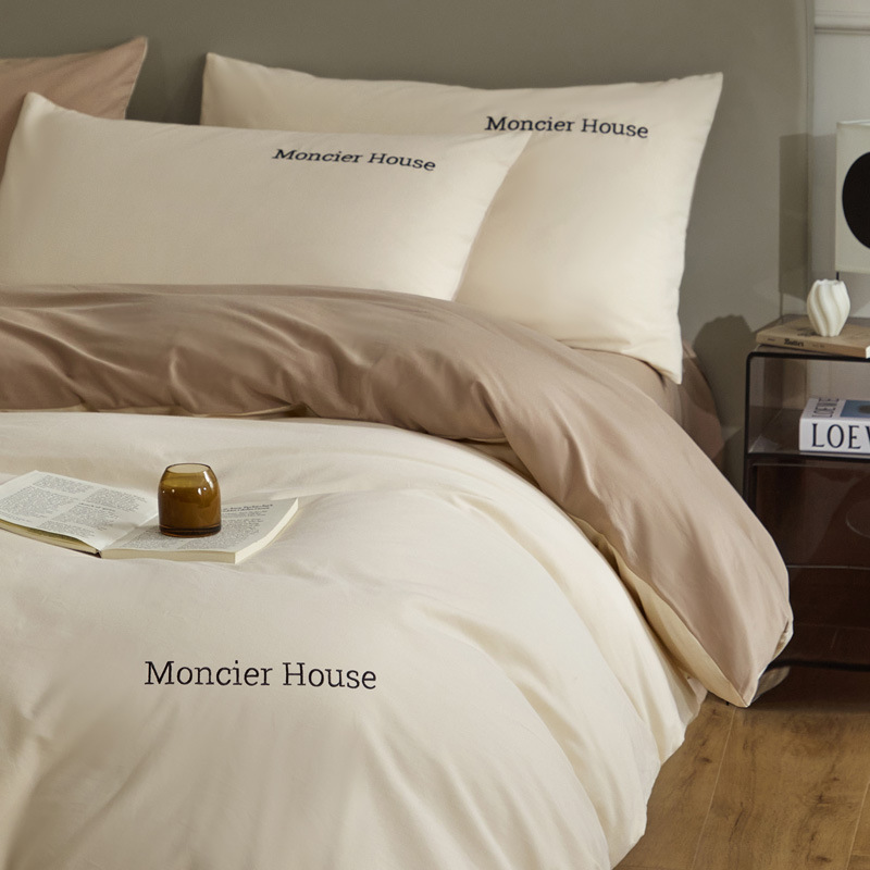 Picture of Light luxury cotton sanding four-piece set thickened high quality 100 cotton autumn and winter wholesale bed linen bedding