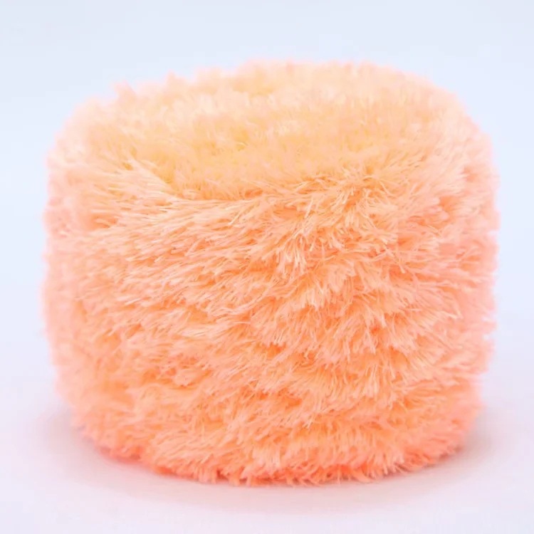 Picture of Crystal Coral Velvet Thick Thread Imitation Fur Scarf Hat Baby Baby Thread Hand-Knitted Wool Ball