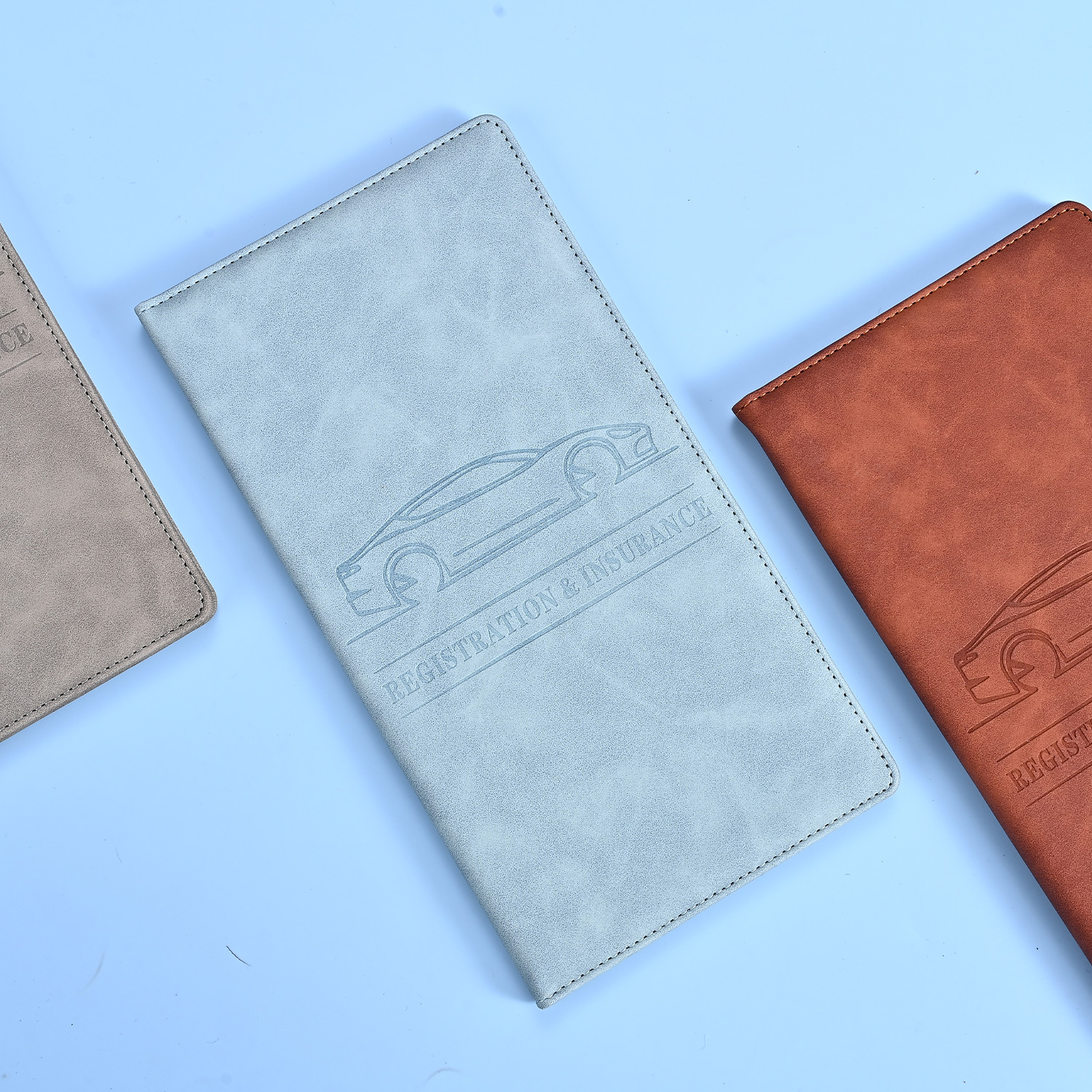Picture of Cross-Border American Driver's License Leather Case Car Information Document Holder Amazon Best-Selling Passport Bag Custom Coin Card Holder