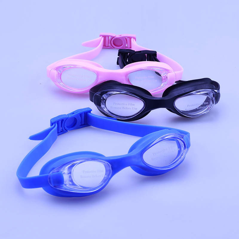 New waterproof swimming goggles for boys and girls swimming goggles flat light swimming goggles adjustable multi-color optional support mixed batch