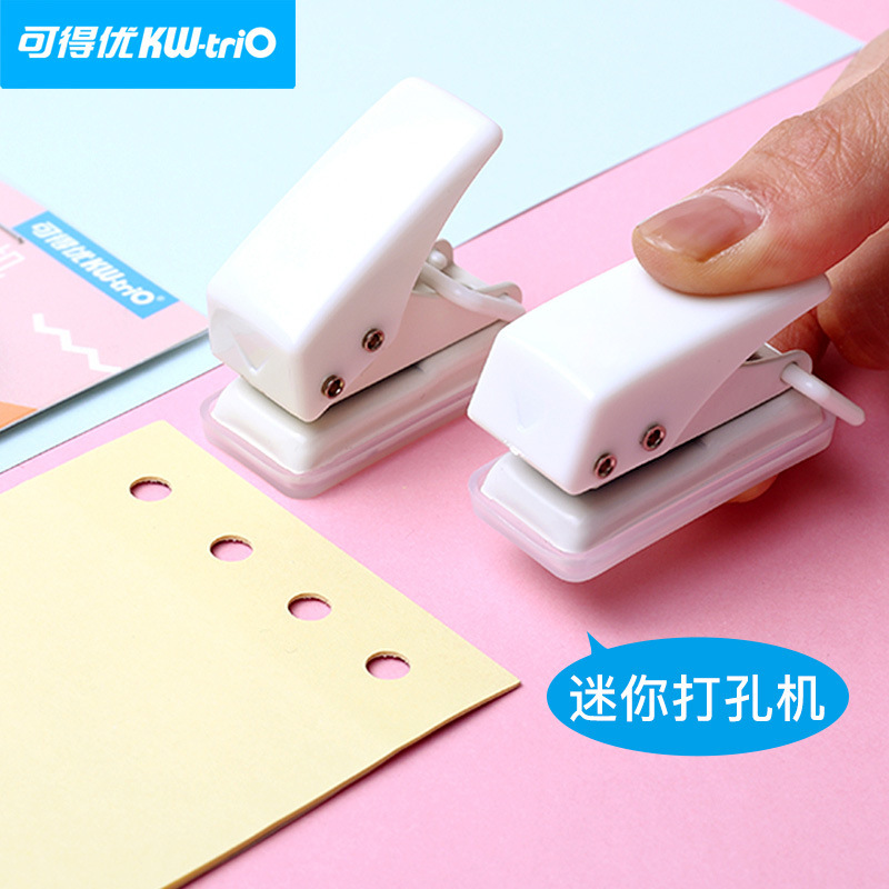 Can get excellent mini single hole punch diy student a4 paper punch small manual paper loose-leaf punch