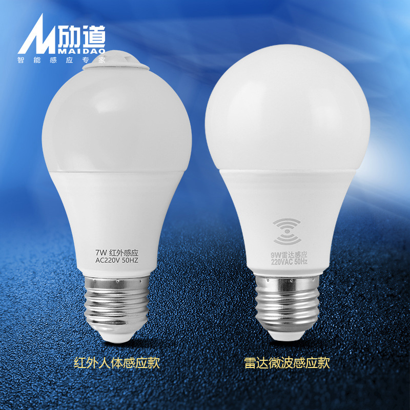 Picture of Sound and Light Controlled Light Bulb, Radar Sensor Bulb, Sensor Bulb, Sensor Light Bulb, Led Sensor Bulb, Led Light Bulb