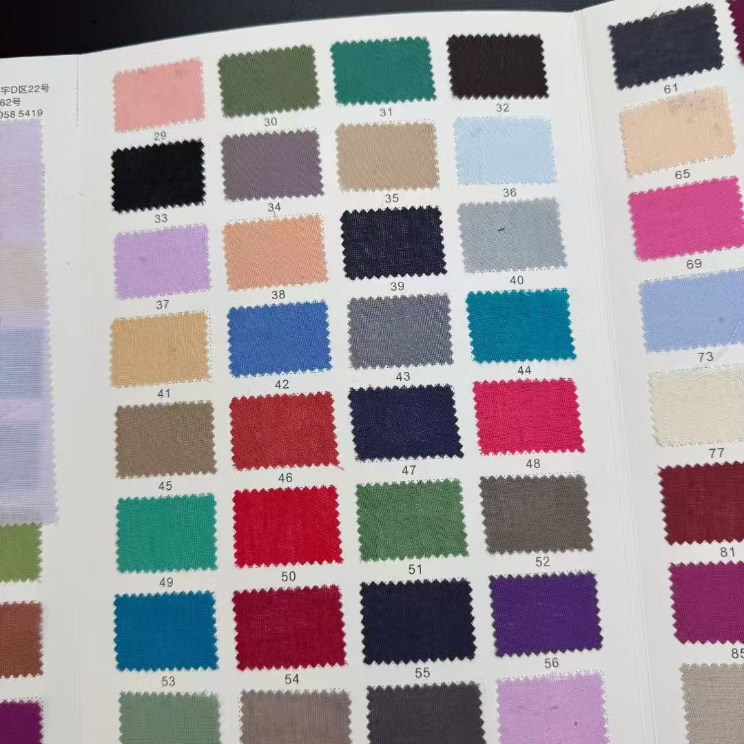 Light and breathable cotton and linen woven fabric 115g soft linen loose dress thin coat fabric