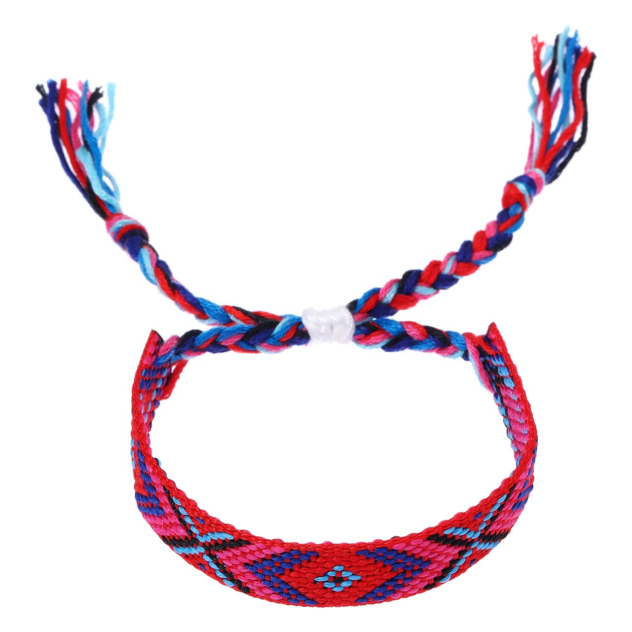 Amazon's Popular 12-Piece Nepalese Woven Friendship Bracelet Hand-Woven Rope Adjustable Card-Mounted Bracelet Rope