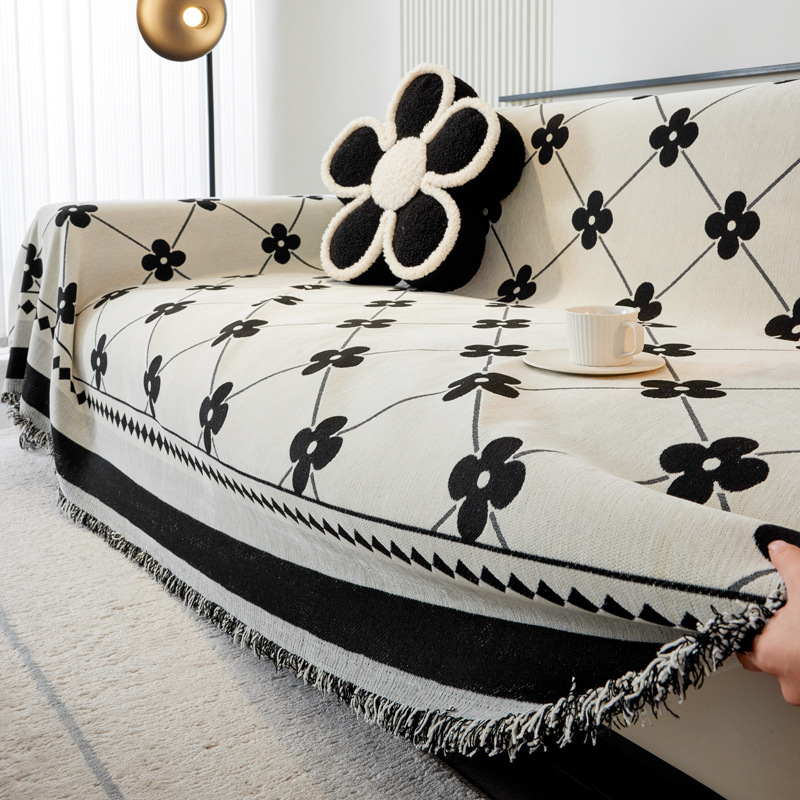 Ins Advanced Sense Sofa Cover Cloth Chenille Sofa Towel Anti-cat Scratch Sofa Cover All Seasons Universal Sofa Blanket
