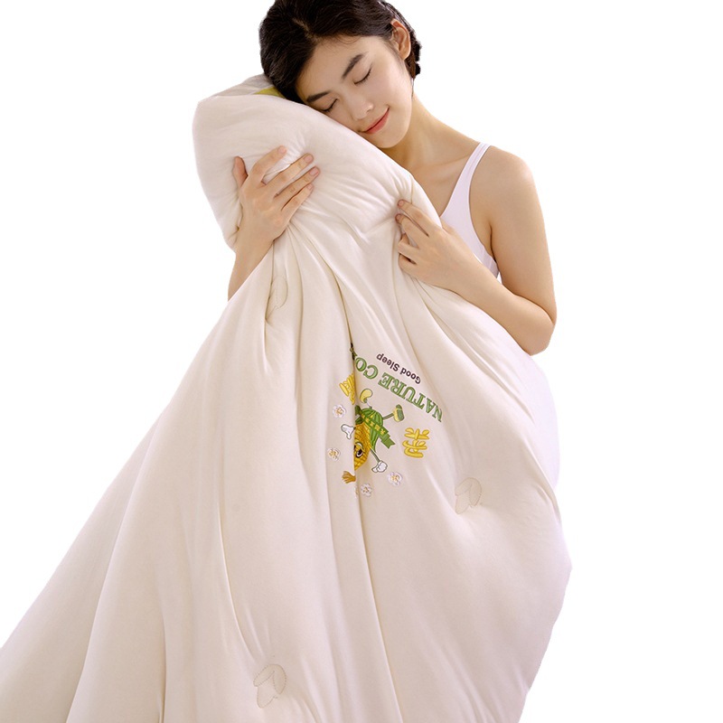 Picture of Corn fiber class A glutinous quilt spring and autumn quilt dormitory single student quilt thick warm winter quilt super soft quilt core