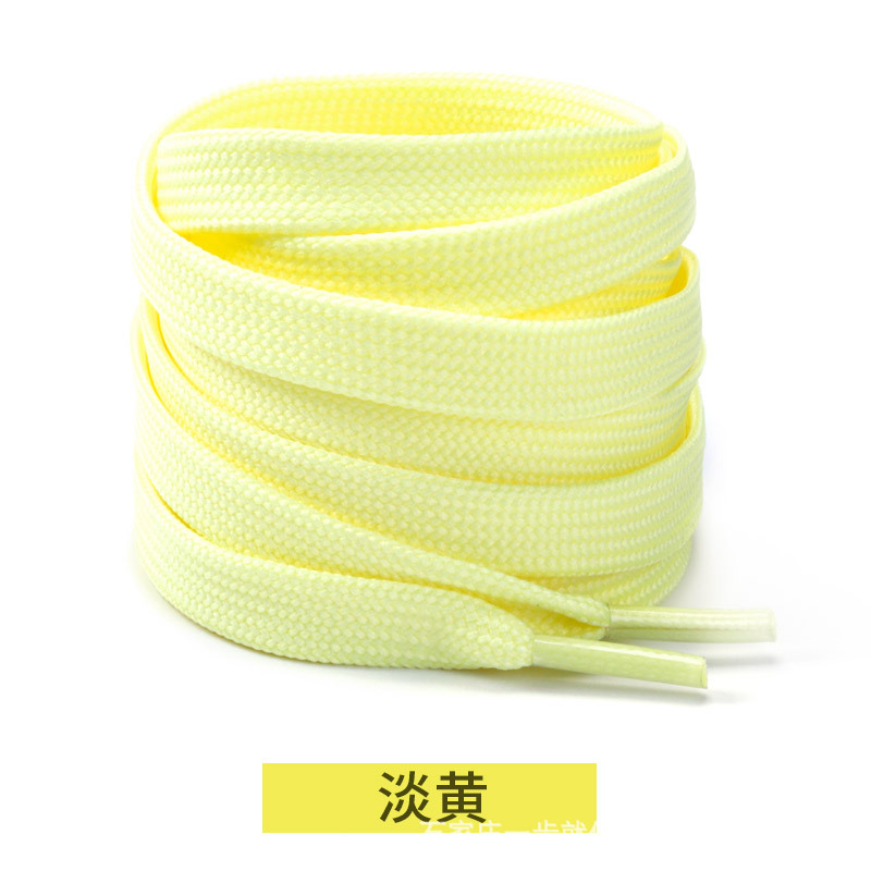 Picture of Wild elephant double fine line shoelaces Adi shell head canvas shoelaces casual shoes sneaker black and white color flat shoelaces